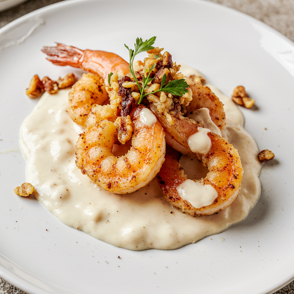 Mayonnaise Walnut Shrimp