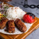 ground meat and rice