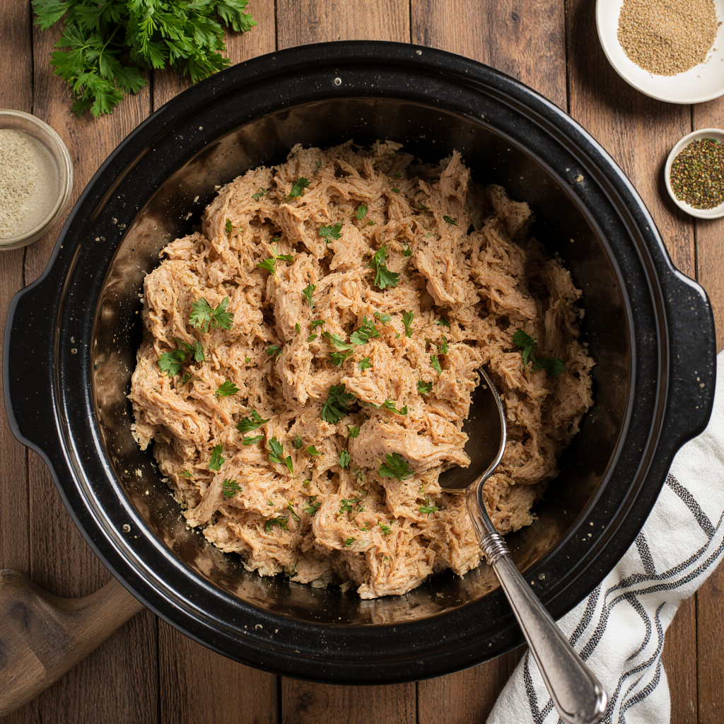 crockpot shredded chicken