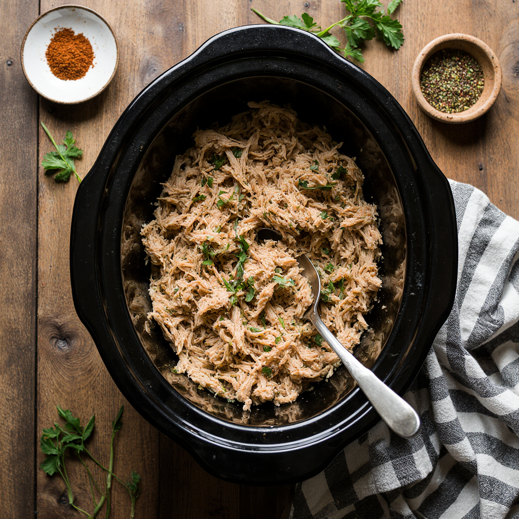 crockpot shredded chicken