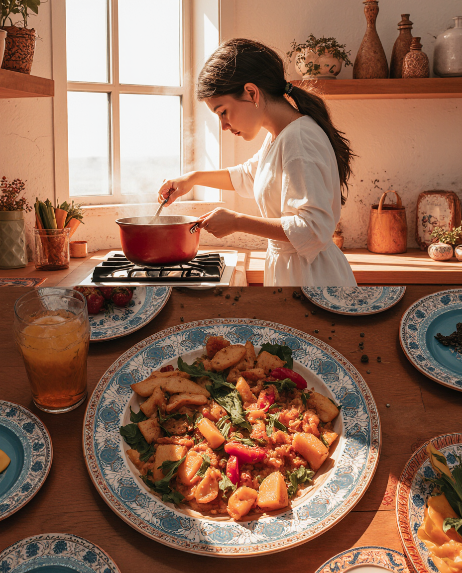 create_two_high-quality_digital_illustrations_for_a_website_featuring_a_young_moroccan_girl_cooking_4s1e1vi3i0dj3w4kmxpu_3