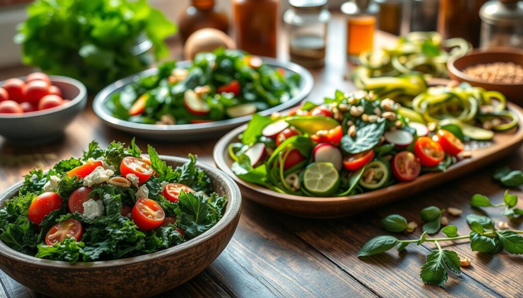 Creative side dishes and salads for low carb vegetarian meals