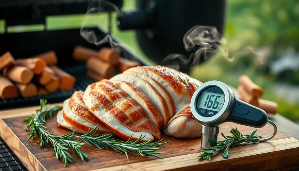 smoking turkey breast time and temperature monitoring