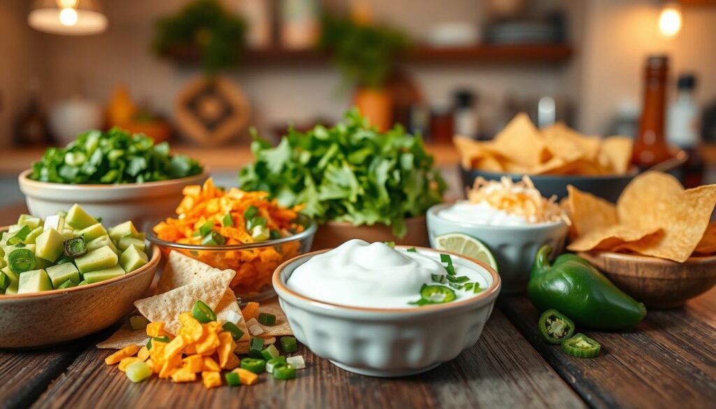 vegetarian chili toppings and garnishes