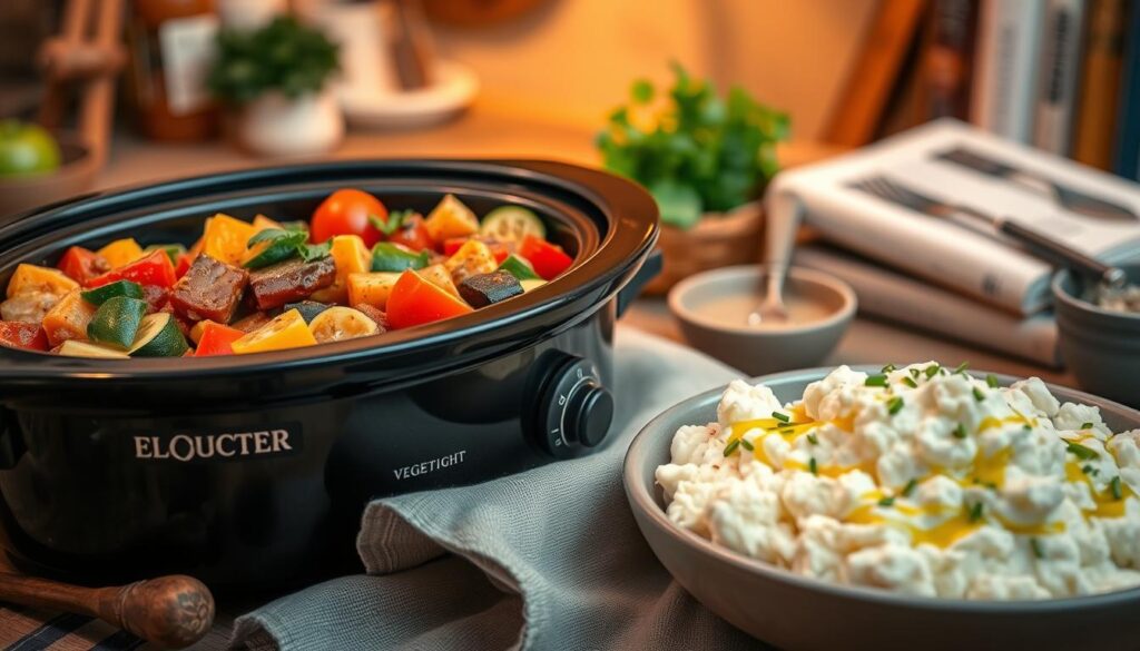 vegetarian crockpot recipes with whipped cauliflower side dish